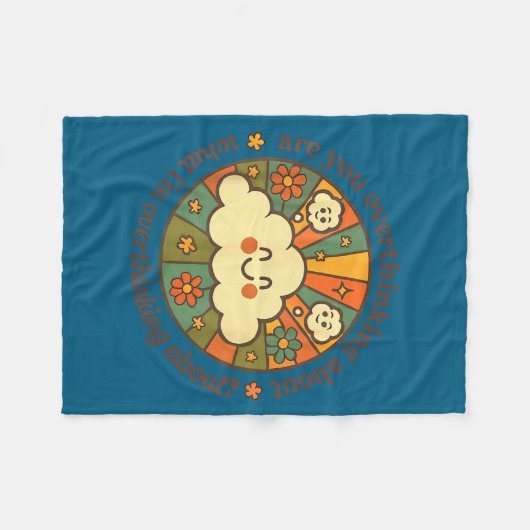 Are You Overthinking About What I'm Overthinking A Fleece Deken (Voorkant (Horizontaal))