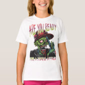 Are You Ready | Funny Kids Zombie Attack Shirt (Voorkant)