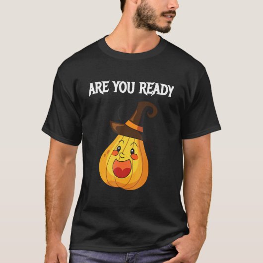 Are you Ready Pumpkins T-shirt (Voorkant)