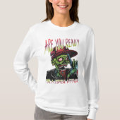 Are You Ready | Women’s Zombie Attack Long Sleeve  T-shirt (Voorkant)