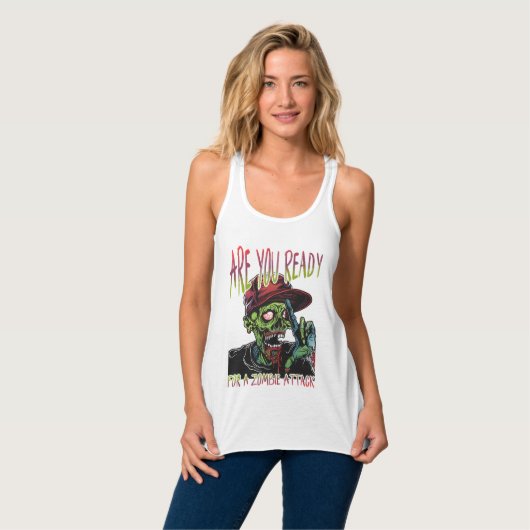 Are You Ready | Zombie Attack Women’s Tank Top (Volledige Voorkant)