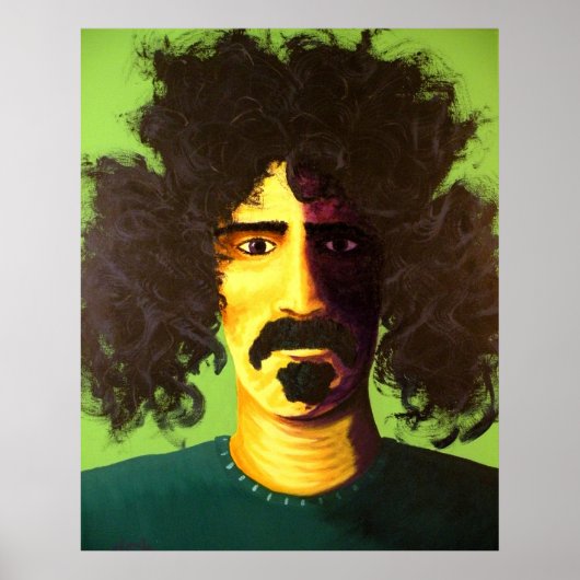 "Are you serious?" Pop Art Poster of Frank Zappa (Voorkant)