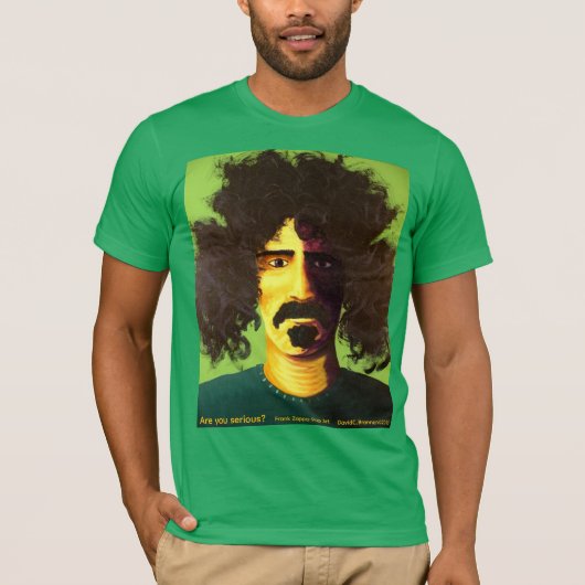 "Are you serious?", Zappa, humor, pop art T-shirt (Voorkant)