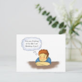 Are you thinking of me, Guy thinking of Girl Briefkaart (Staand voorkant)