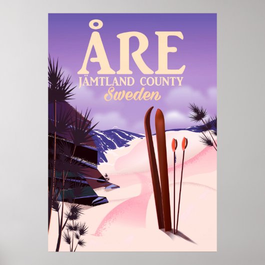 Åre Zweden ski reisposter Poster (Voorkant)