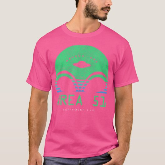 Area 51 2019 Sunset Alien Head Ufo T-shirt (Voorkant)