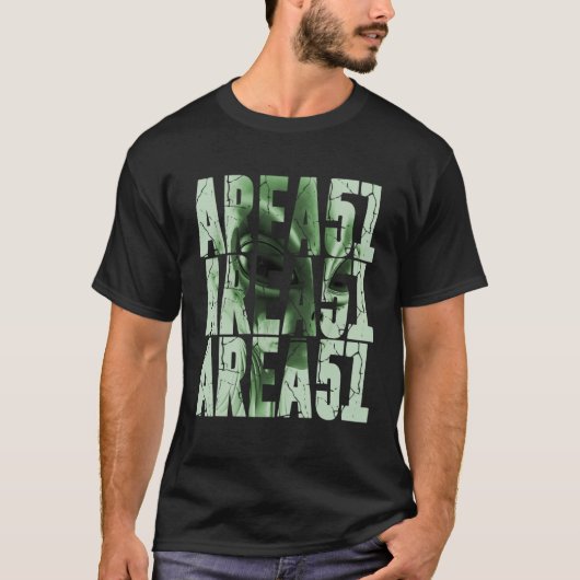 Area 51 Alien Gray UFO Extra Terrestrial Life UFO T-shirt (Voorkant)