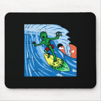 Area-51 Alien Surft Op De Oceaan Golf Lazy Surfer Muismat