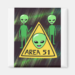 Area 51 Aliens welkom in Roswell New Mexico USA.p Magneet