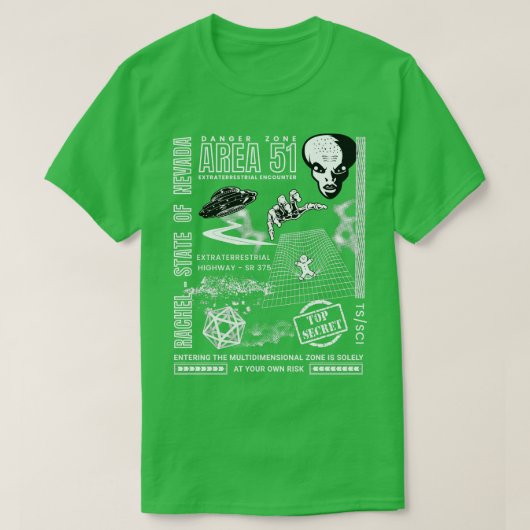 Area 51 Encounter Zone T-shirt (Design voorkant)