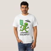 Area 51 Escapee - Alien T-shirt (Voorkant volledig)