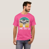Area 51 Funny Alien Ufo Kom Zeg Hallo T-shirt (Voorkant volledig)