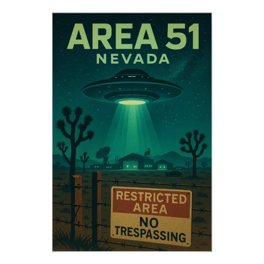 Area 51 – Geheim van de woestijnhemel Perfect Poster (Voorkant)