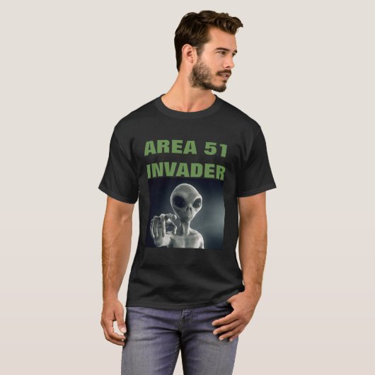 Area 51 invader T-shirt (Voorkant volledig)