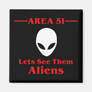 Area 51 laat ze zien vreemdelingen grappig magneet