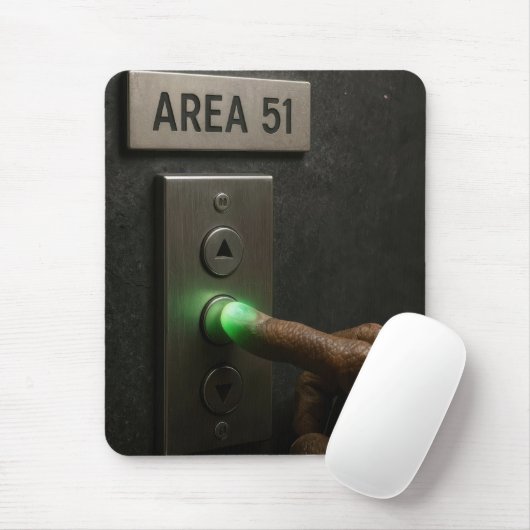 Area 51 Liftknop Muismat (Met muis)