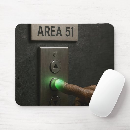 Area 51 Liftknop Muismat (Met muis)