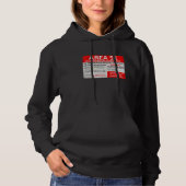 Area 51 Military Base Warning Sign Souvenir Hoodie (Voorkant)