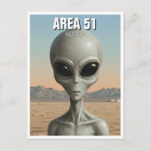 Area 51 Nevada Alien Briefkaart (Voorkant)