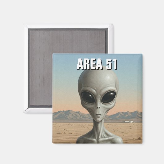 Area 51 Nevada Alien Magneet (Voorkant / Achterkant)