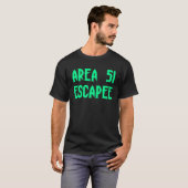 Area 51 Ontsnapte Alien Gevangenis T-shirt (Voorkant volledig)