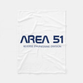 Area 51 Reverse Engineering Alien Ufo Paranormal Fleece Deken (Voorkant)
