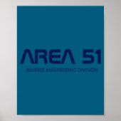 Area 51 Reverse Engineering Alien Ufo Paranormal  Poster (Voorkant)