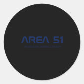 Area 51 Reverse Engineering Alien Ufo Paranormal Ronde Sticker (Voorkant)