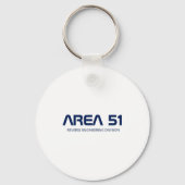Area 51 Reverse Engineering Alien Ufo Paranormal Sleutelhanger (Voorkant)