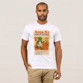 Area 51 Stofzuiger Roswell Aliens 1950's Retro T-shirt (Voorkant volledig)