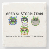 Area 51 storm team stenen onderzetter (Voorkant)