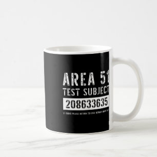 Area 51 Test Subject 3635 Alien Abduction Hallowee Koffiemok