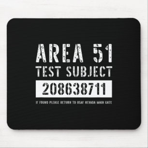 Area 51 Test Subject 8711 Buitenaardse ontvoering Muismat