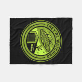 Area 51 They're Watching Alien Believer Batch Ufo  Fleece Deken (Voorkant (Horizontaal))