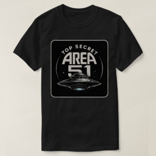 Area 51 - Top Secret Alien UFO - Mannen/Vrouwen T-
