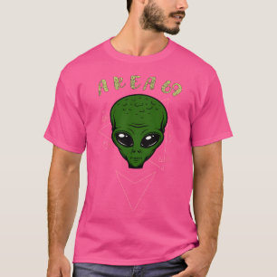 Area 69 Funny Alien Meme met driehoeken T-shirt