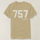 Area Code 757 Suffolk Virginia T-shirt (Design voorkant)