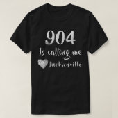 Area Code 904 Love Jacksonville Florida Vacation H T-shirt (Design voorkant)
