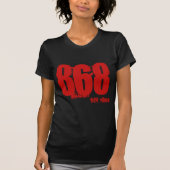 Area Code Trini-shirt 868 T-shirt (Voorkant)