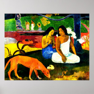 Arearea door Paul Gauguin Poster