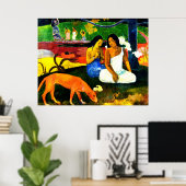 Arearea door Paul Gauguin Poster (Thuiskantoor)