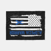 Areata Support Warrior Alopecia Areata Awareness 1 Fleece Deken (Voorkant (Horizontaal))