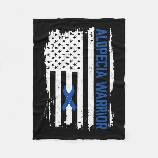 Areata Support Warrior Alopecia Areata Awareness 1 Fleece Deken (Voorkant)