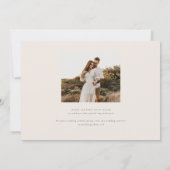 Areca Modern Waterverf Palm Landscape Wedding Kaart (Achterkant)