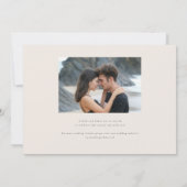 Areca Modern Waterverf Palm Wedding Save the Date (Achterkant)