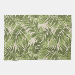 Areca Palmen Hawaiaans Tropisch Vintage Theedoek