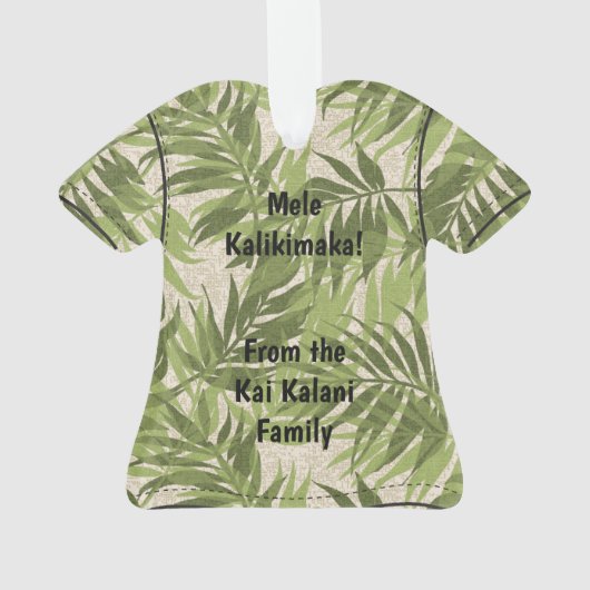 Areca Palms Hawaiian Tropisch   Ornament (achterkant)