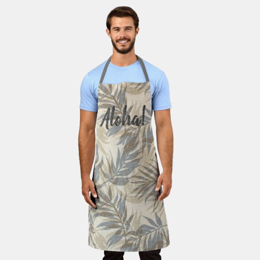 Areca Palms Hawaiian  Tropische Apron Schort (Gedragen)
