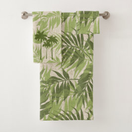 Areca Palms Hawaiian Tropische  Coördinaten Bad Handdoek