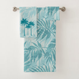 Areca Palms Hawaiian Tropische  Coördinaten Bad Handdoek